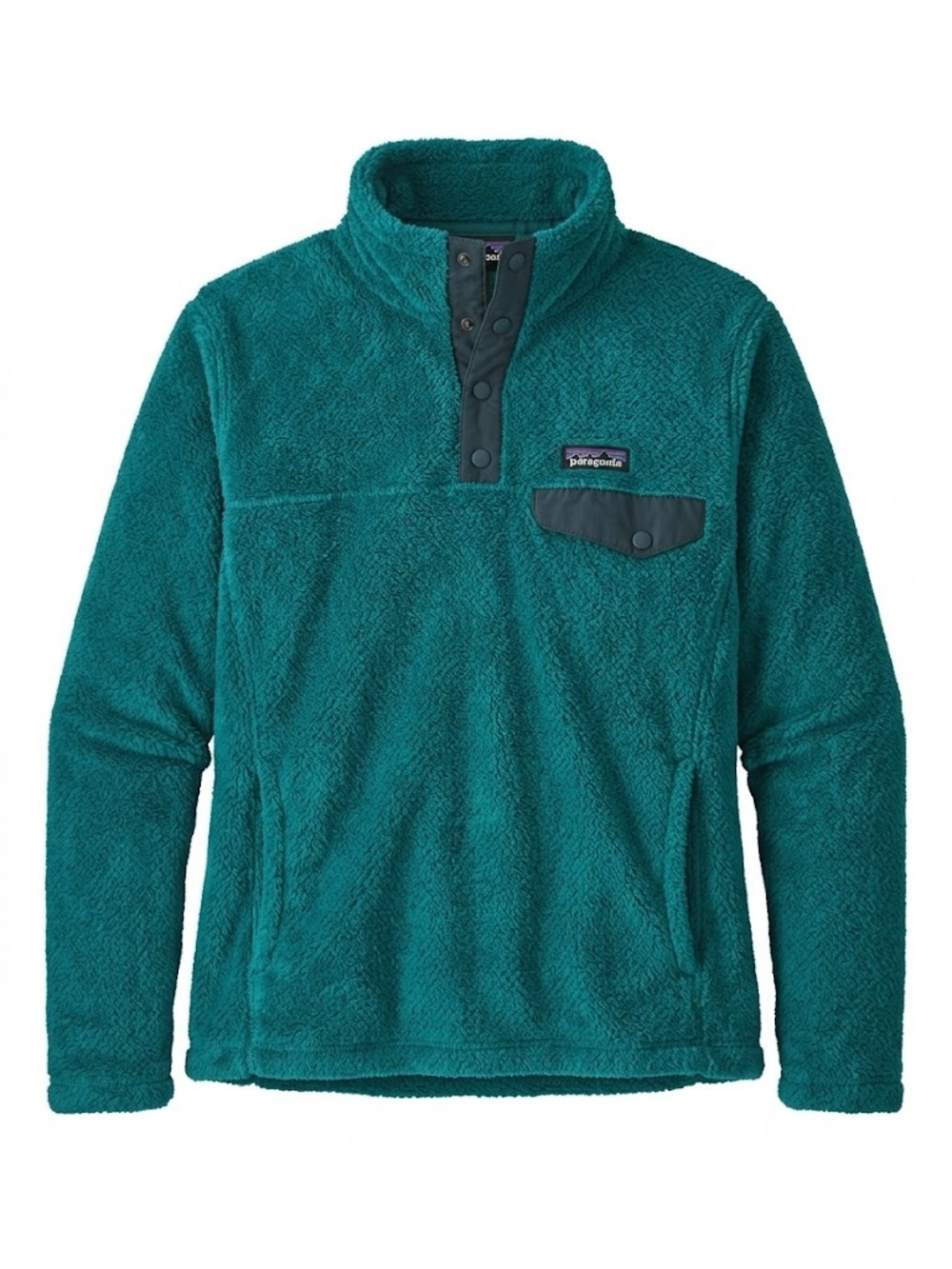 Patagonia Girls Teal Fleece Snap-T Pullover